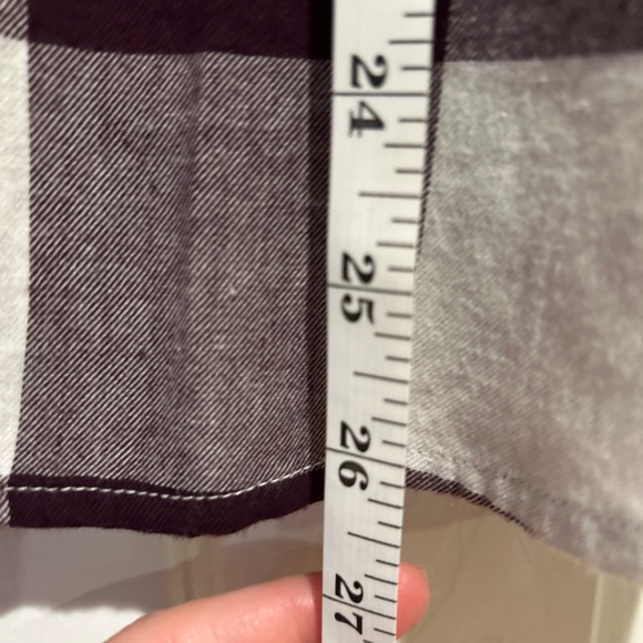 NWT Tommy Hilfiger Burgundy and White Checkered Shirt L MSRP 69.50 - Picture 7 of 10